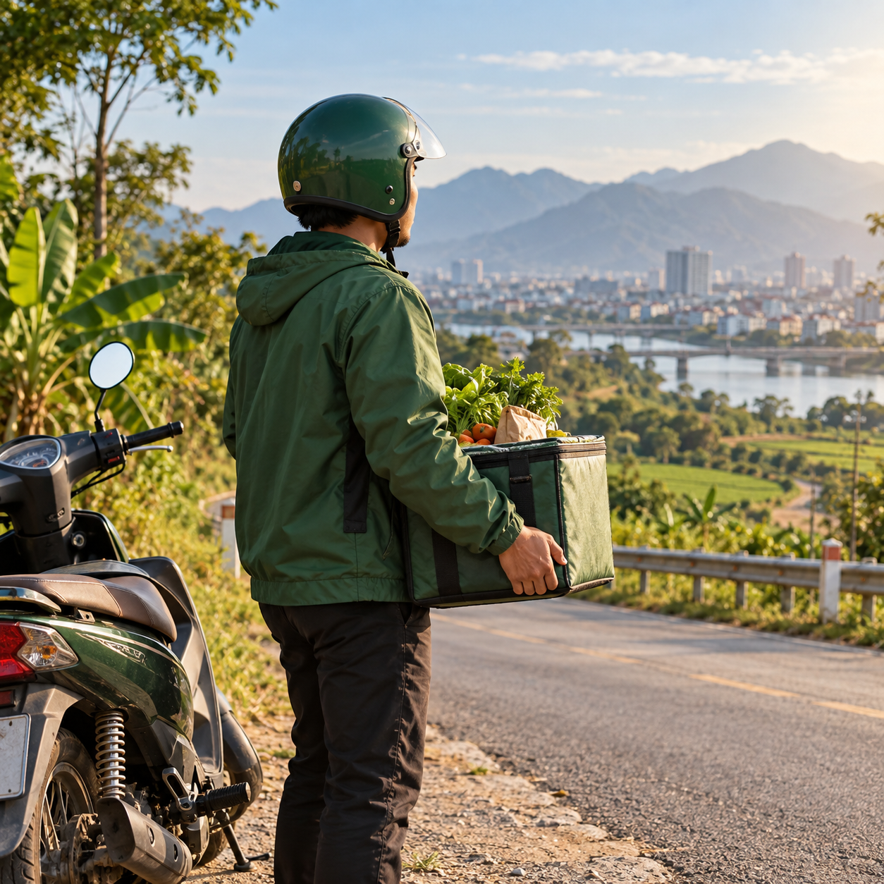 Giao hàng bằng thùng giữ nhiệt